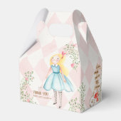 Alice Adventures in Woderland Birthday Tee Party Geschenkschachtel (Rückseite)