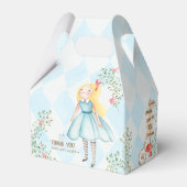 Alice Adventures in Woderland Birthday Tee Party Geschenkschachtel (Rückseite)
