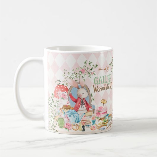 Alice Adventures in Woderland Birthday Tee Party Kaffeetasse (Links)