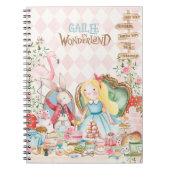 Alice Adventures in Woderland Birthday Tee Party Notizblock (Vorderseite)