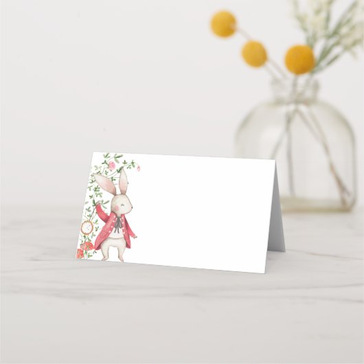 Alice Adventures in Woderland Birthday Tee Party Platzkarte (Rückseite)