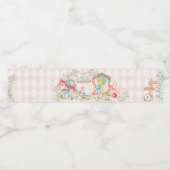 Alice Adventures in Woderland Birthday Tee Party Wasserflaschenetikett (Einzelnes Label)