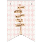 Alice Adventures in Woderland Birthday Tee Party Wimpelkette (Zweite Fahne)