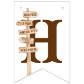 Alice Adventures in Woderland Birthday Tee Party Wimpelkette (Zweite Fahne)