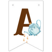 Alice Adventures in Woderland Birthday Tee Party Wimpelkette (Dritte Fahne)