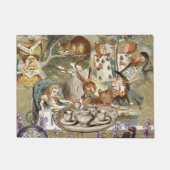 Alice Adventures in Wonderland Mad Party Fußmatte (Vorderseite)
