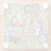 Alice Adventures in Wonderland Mad Party Glasuntersetzer (Rückseite)