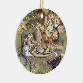 Alice Adventures in Wonderland Mad Party Keramik Ornament (Rechts)