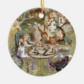 Alice Adventures in Wonderland Mad Party Keramik Ornament (Vorne)