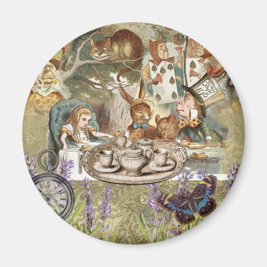 Alice Adventures in Wonderland Mad Party Magnet (Vorne)
