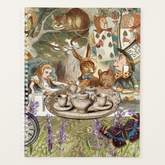 Alice Adventures in Wonderland Mad Party Planer (Vorderseite)