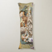 Alice Adventures in Wonderland Mad Party Seitenschläferkissen (Vorderseite Vertikal)