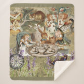 Alice Adventures in Wonderland Mad Party Sherpadecke (Vorderseite)