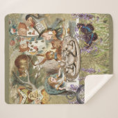 Alice Adventures in Wonderland Mad Party Sherpadecke (Vorderseite (Horizontal))