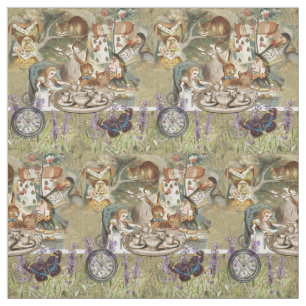 Alice Adventures in Wonderland Mad Party Stoff