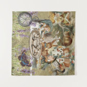 Alice Adventures in Wonderland Mad Party Wandteppich (Vorderseite (Horizontal))