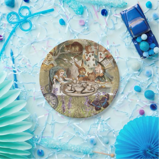 Alice Adventures in Wonderland Mad Tea Party Pappteller (Party)