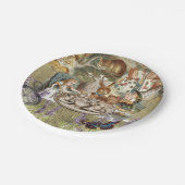 Alice Adventures in Wonderland Mad Tea Party Pappteller (Schrägansicht)
