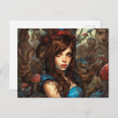 Alice-Albtraum Postkarte (Vorne/Hinten)