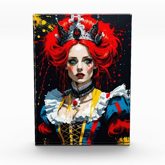 Alice als Rote Königin Fotoblock (Vorderseite)