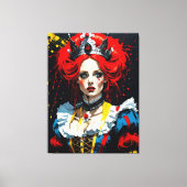 Alice als Rote Königin Leinwanddruck (Vorderseite)
