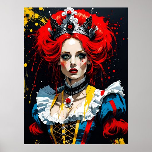 Alice als Rote Königin Poster (Vorne)