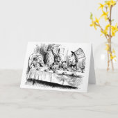 Alice am wütenden Tee-Party Karte (Gelbe Blume)