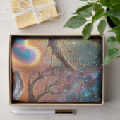 Alice and Cat Twilight Tree Talk Decoupage Seidenpapier (Geschenk)