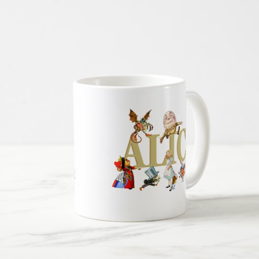 Alice and Friends in Wonderland Kaffeetasse (VorderseiteRechts)