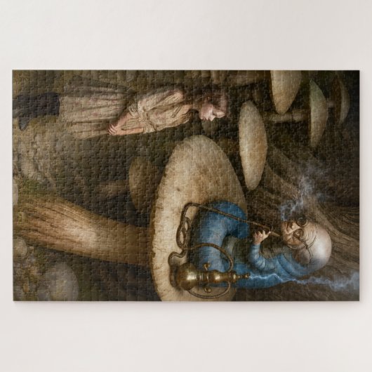 Alice And Hookah Smoking Caterpillar Puzzle (Horizontal)