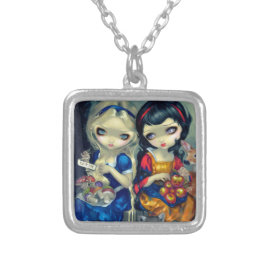 "Alice and Snow White" Versilberte Kette