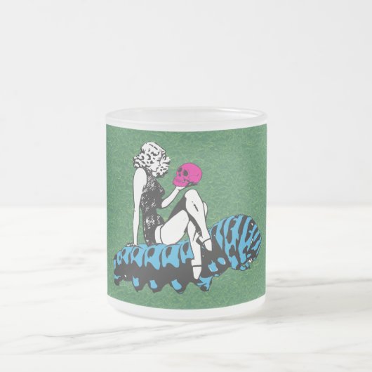 Alice and the blue caterpillar mattglastasse (Mittel)