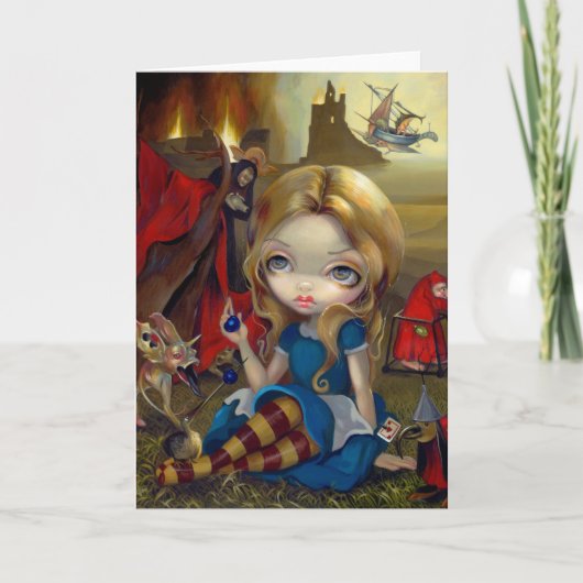"Alice and the Bosch Monsters" Greeting Card Karte (Vorderseite)