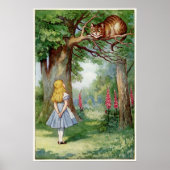 Alice and the Cheshire Cat Poster (Vorne)