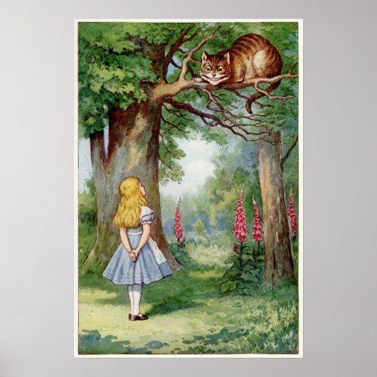 Alice and the Cheshire Cat Poster (Vorne)