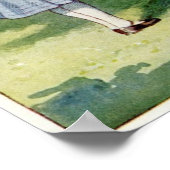 Alice and the Cheshire Cat Poster (Ecke)