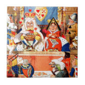 Alice and The Knave of Hearts Trial in Wonderland Fliese (Vorderseite)