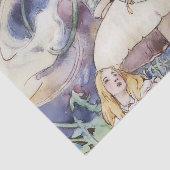 "Alice and the Raupe" von Alice B Woodward Seidenpapier (Ausschnitt)