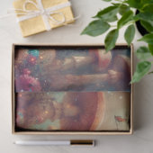 Alice and Whimsical Mushrooms Wonderland Decoupage Seidenpapier (Geschenk)