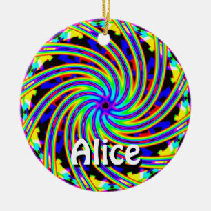 Alice (Ändern der Wörter) Keramik Ornament