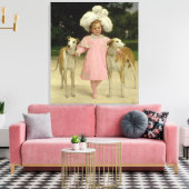 Alice Antoinette de la Mar, fünf Jahre alt Leinwanddruck (Insitu (Wohnzimmer))