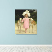 Alice Antoinette de la Mar, fünf Jahre alt Leinwanddruck (Insitu (Holzboden))