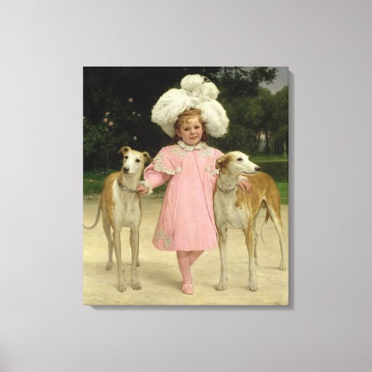 Alice Antoinette de la Mar, fünf Jahre alt Leinwanddruck (Vorderseite)
