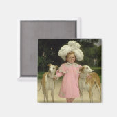 Alice Antoinette de la Mar, fünf Jahre alt Magnet (Vorderseite/Rückseite)