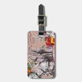 Alice Art Abenteuer Illustration Wunderland Gepäckanhänger (Vorderseite vertikal)