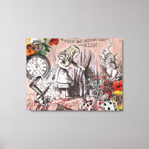 Alice Art Abenteuer Illustration Wunderland Leinwanddruck