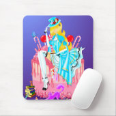 Alice auf Geburtstagskuchen  Mousepad (Mit Mouse)