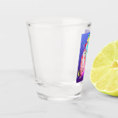 Alice auf Geburtstagskuchen  Schnapsglas (Links)