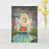 Alice auf Halloween Fairy Card von Molly Harrison Karte (Gelbe Blume)