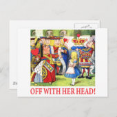 ALICE - AUS MIT IHREM KOPF! POSTKARTE (Vorne/Hinten)